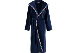Cawö Dames Badjas met Capuchon 1459 - Marine 38