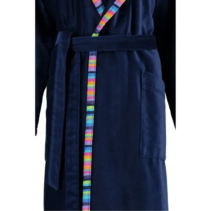 Cawö Peignoir à capuche pour femmes 1459 - Marine 38