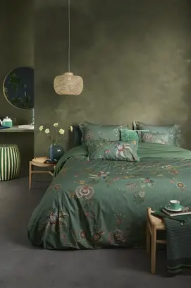 Pip Studio Cece Fiore Housse de couette Vert 260x200/220 cm