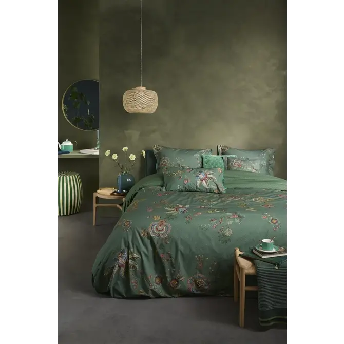 Pip Studio Cece Fiore Housse de Couette Verte 260x200/220 cm