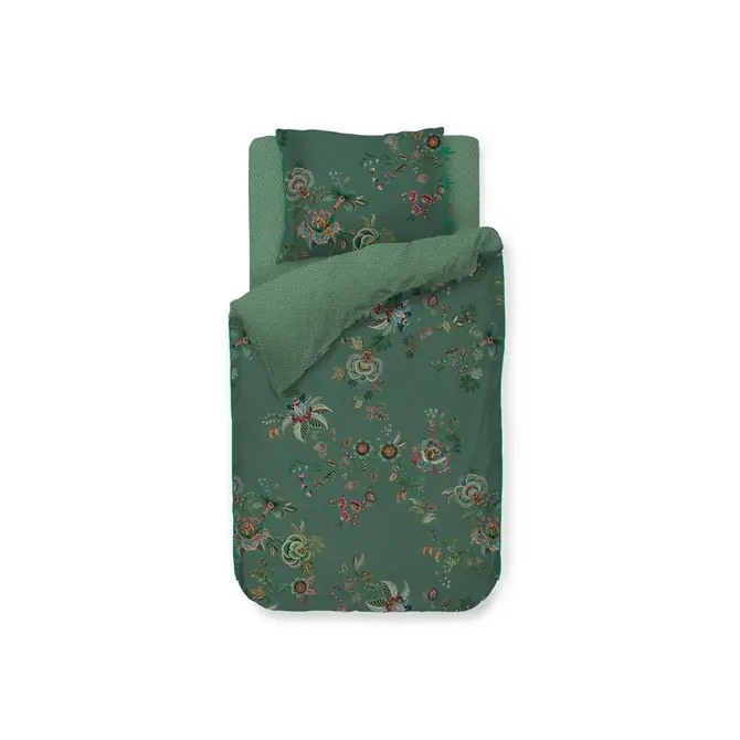 Pip Studio Cece Fiore Dekbedovertrek  Groen 260x200/220 cm