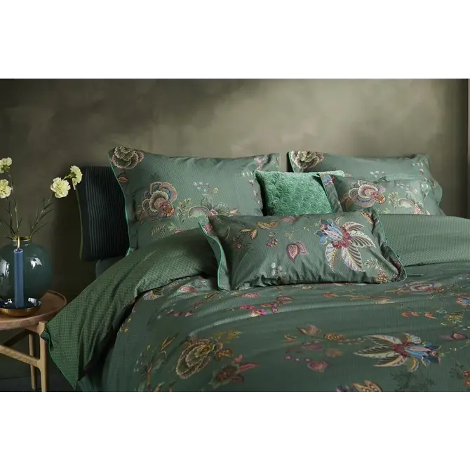 Pip Studio Cece Fiore Housse de Couette Verte 260x200/220 cm