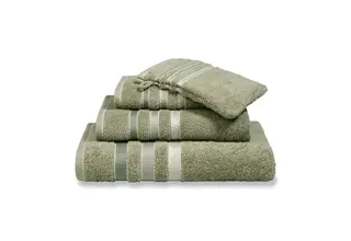 Vandyck Prestige Lines Smoke Green Guest towel 40x60
