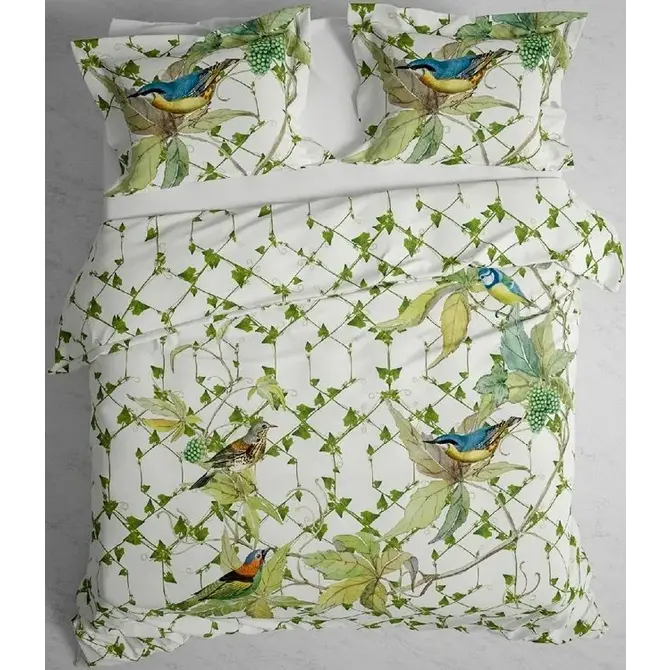 Heckett & Lane Gilbert housse de couette 140x200x200/220/220 White