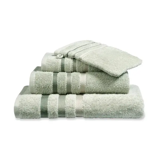 Vandyck Prestige Lines Pale Olive Guest towel 40x60