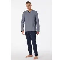 Schiesser Pyjama long bleu nuit 180258 50/M