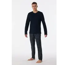 Schiesser Pyjama long bleu nuit 180271 54/XL