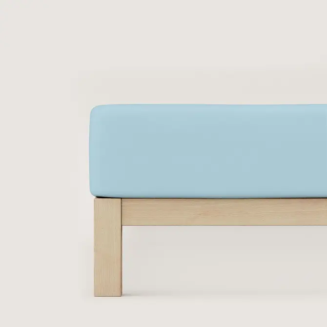 Schlafgut Drap-housse en pur Jersey XL - 180x200 - 200x220 536 Blue Light