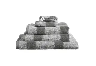 Beddinghouse Sheer Stripe Serviette de toilette Anthracite 30x50 cm