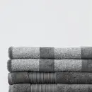 Beddinghouse Beddinghouse Sheer Stripe Serviette de toilette Anthracite 30x50 cm