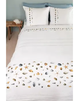 Marjolein Bastin Dekbedovertrek Shellfish White 240x200/220