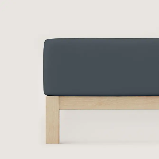 Schlafgut Pure Jersey Boxspring Hoeslaken L - 140x200 - 160x220 556 Grey Deep