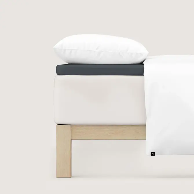 Schlafgut Pure Jersey Topper Drap-housse L - 140x200 - 160x220 556 Grey Deep