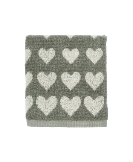 Bunzlau Castle Keukendoek Hearts Dark Green