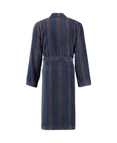 Cawö Heren Kimono Badjas extra licht 2508 - Blau  48