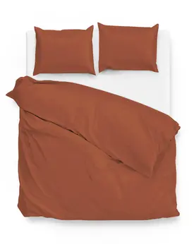 Zo! Home Satinado Dekbedovertrek 240x200/220 Copper Orange