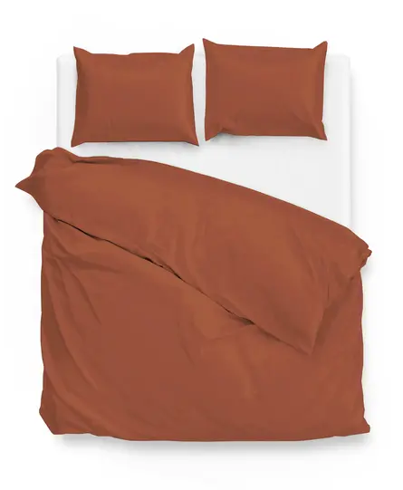 Zo! Home Satinado Dekbedovertrek 240x200/220 Copper Orange