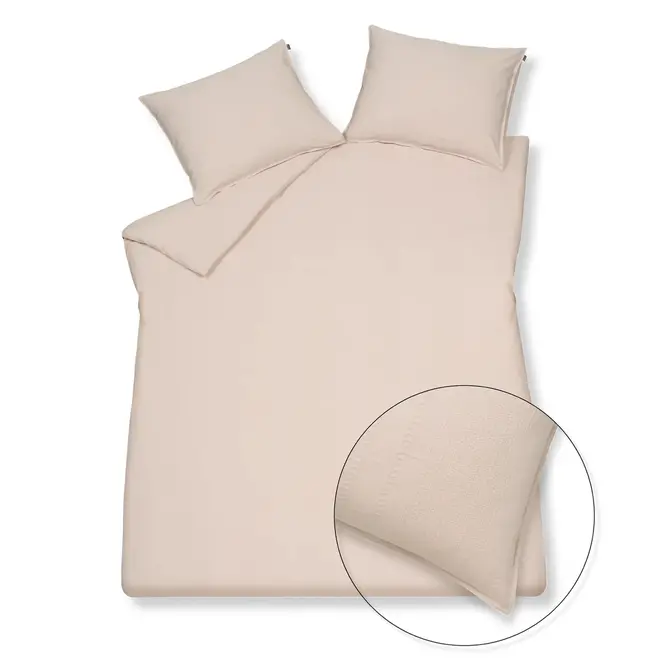 Vandyck Pure 24 Seerzuck. Enveloppe de couette Pale Pink double (200x200/220)