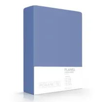 Drap-housse en flanelle Romanette Jeans 80x200