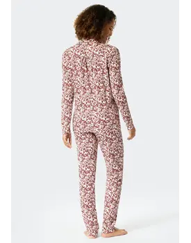 Schiesser Pyjama lang plum 176996 46/3XL