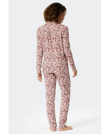 Schiesser Pyjama lang plum 176996 46/3XL