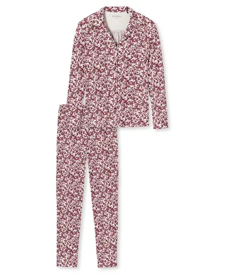 Schiesser Pyjama lang plum 176996 46/3XL