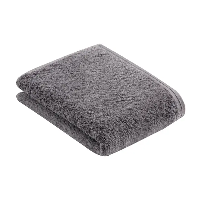 Serviette de douche Vossen Vegan Life dunkelgrau 67x140