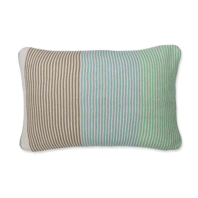 Pip Studio Blockstripe Cushion - Light Green 40x60 cm