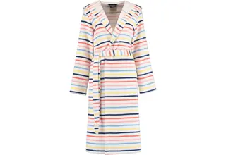 Cawö - Peignoir pour dames 3344 Weiss-multi 42