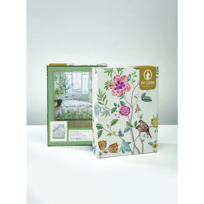 Pip Studio Il Paradiso Housse de couette blanche 200x200/220 cm