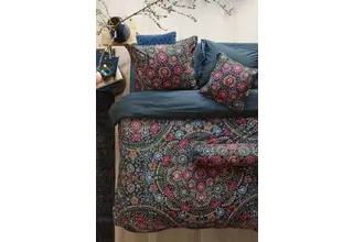 Pip Studio Il Ricamo Housse de couette Dark Blue 260x200/220 cm