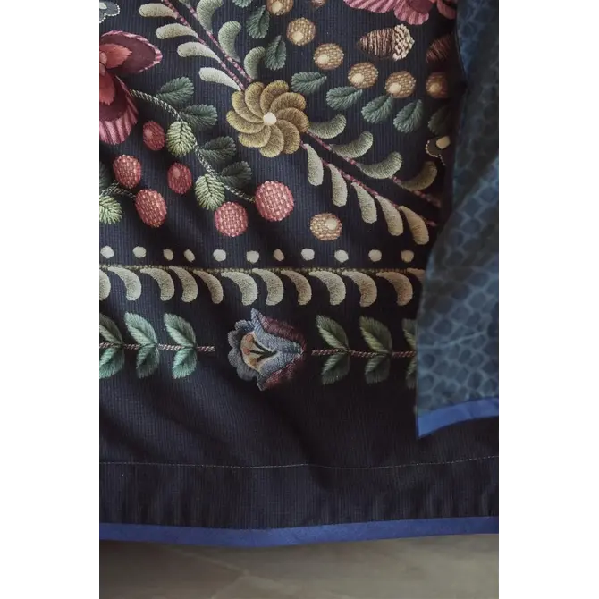 Pip Studio Il Ricamo Housse de couette Dark Blue 260x200/220 cm