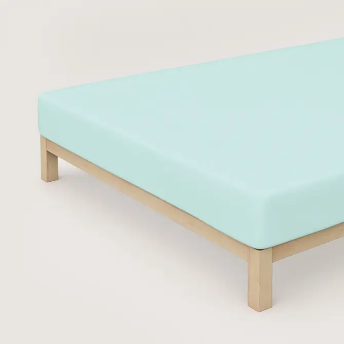 Schlafgut Drap-housse en jersey pur XL - 180x200 - 200x220 435 Petrol Light