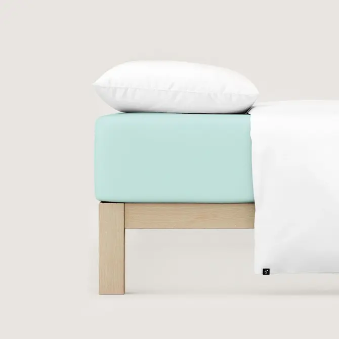 Schlafgut Drap-housse en jersey pur XL - 180x200 - 200x220 435 Petrol Light