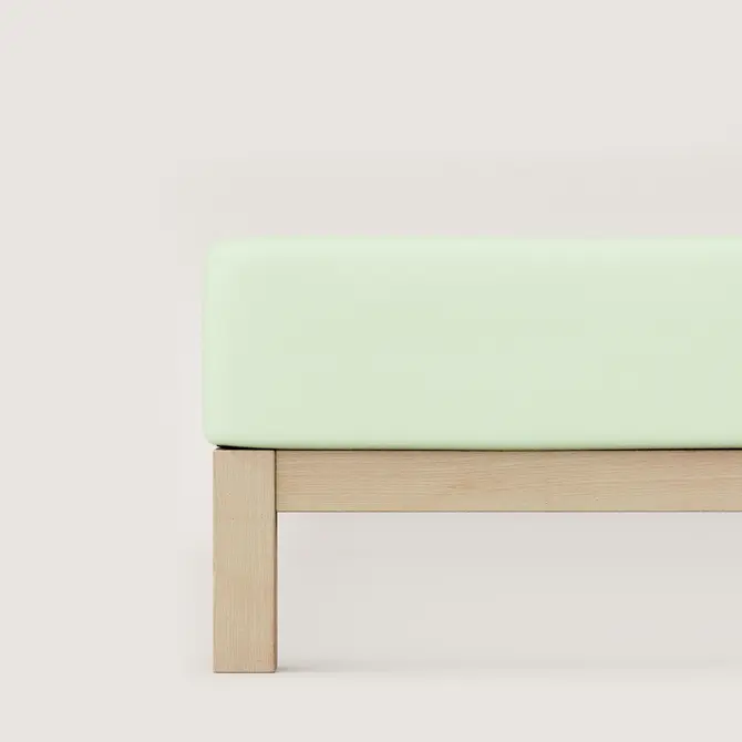 Schlafgut Drap-housse en pur Jersey L - 140x200 - 160x220 643 Green Light