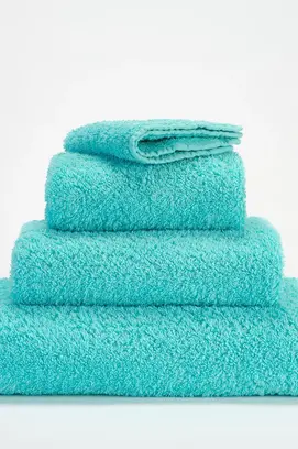 Abyss & Habidecor Serviette de bain Super Pile 55x100 370 turquoise