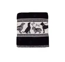 Bunzlau Castle Kitchen Towel Dogs Black (essuie-tout en forme de château)