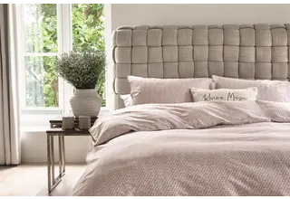 Riviera Maison Dekbedovertrek Bambu  Zachtroze 140x200/220 cm