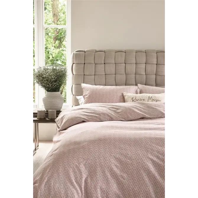 Riviera Maison Housse de couette Bambu Soft Pink 140x200/220 cm Riviera Maison Housse de couette Bambu Soft Pink 140x200/220 cm