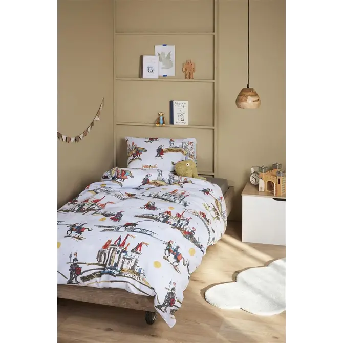 Beddinghouse x Hanneke de Jager Good Knights Housse de couette bleue 100x135 cm