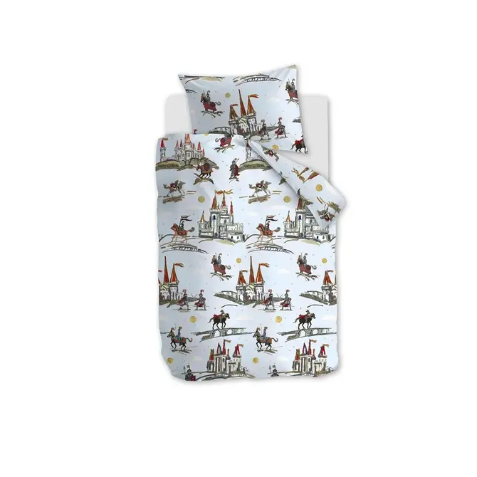 Beddinghouse x Hanneke de Jager Good Knights Housse de couette bleue 100x135 cm