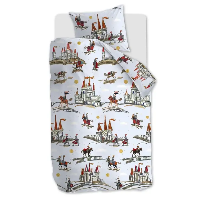 Beddinghouse x Hanneke de Jager Good Knights Housse de couette bleue 100x135 cm