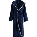 Cawö Cawö Dames Badjas met Capuchon 1459 - Marine 42