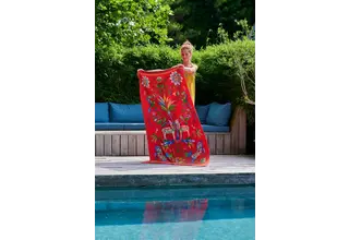 Serviette de plage Pip Studio Curio Beach Orange 100x180