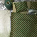 VT wonen vtwonen Dekbedovertrek Diagonal Green   240x200/220 cm