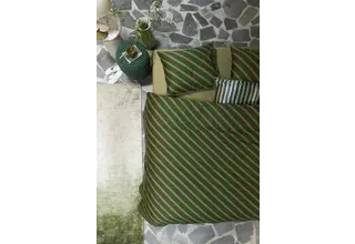 vtwonen Housse de couette Diagonal Green 240x200/220 cm
