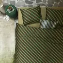VT wonen vtwonen Housse de couette Diagonal Green 240x200/220 cm