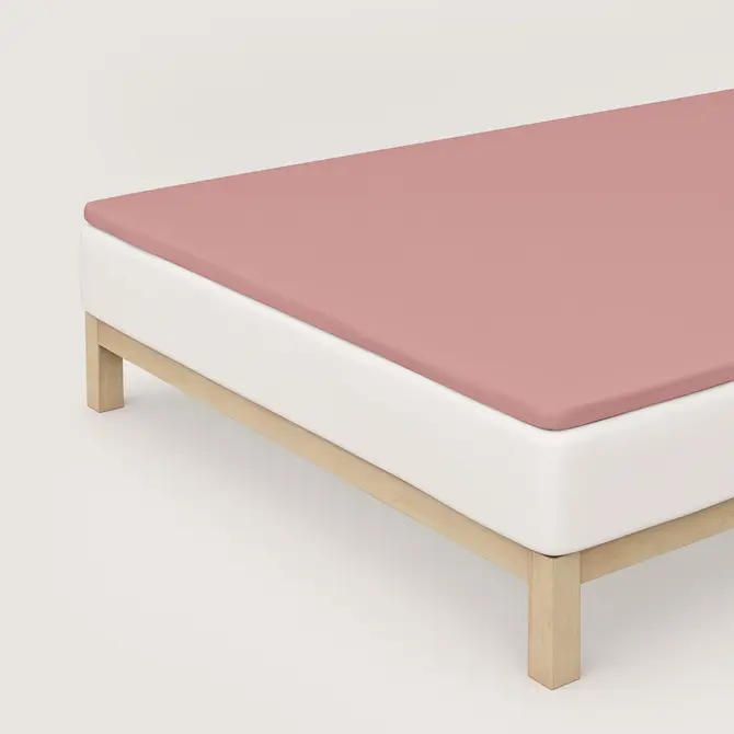 Schlafgut Pure Jersey Topper Fitted Sheet XL - 180x200 - 200x220 154 Purple Mid