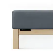 Schlafgut Drap-housse éponge L - 140x200 - 160x200 556 Grey Deep