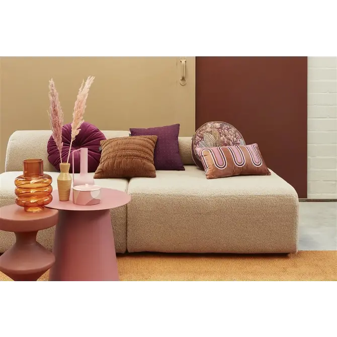 KAAT Amsterdam Coussin décoratif Chelsy - Violet 40x40 cm